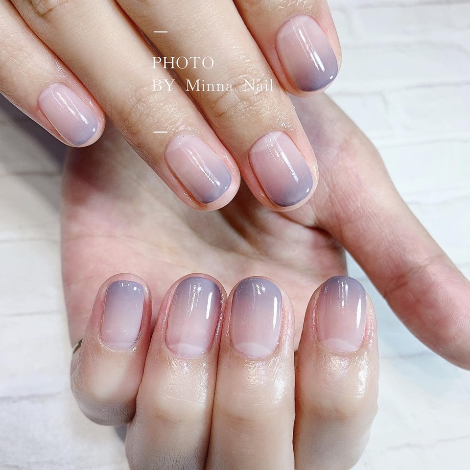 漸層紫美甲